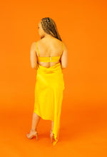 Load image into Gallery viewer, Golden Glow Satin Slip Dress